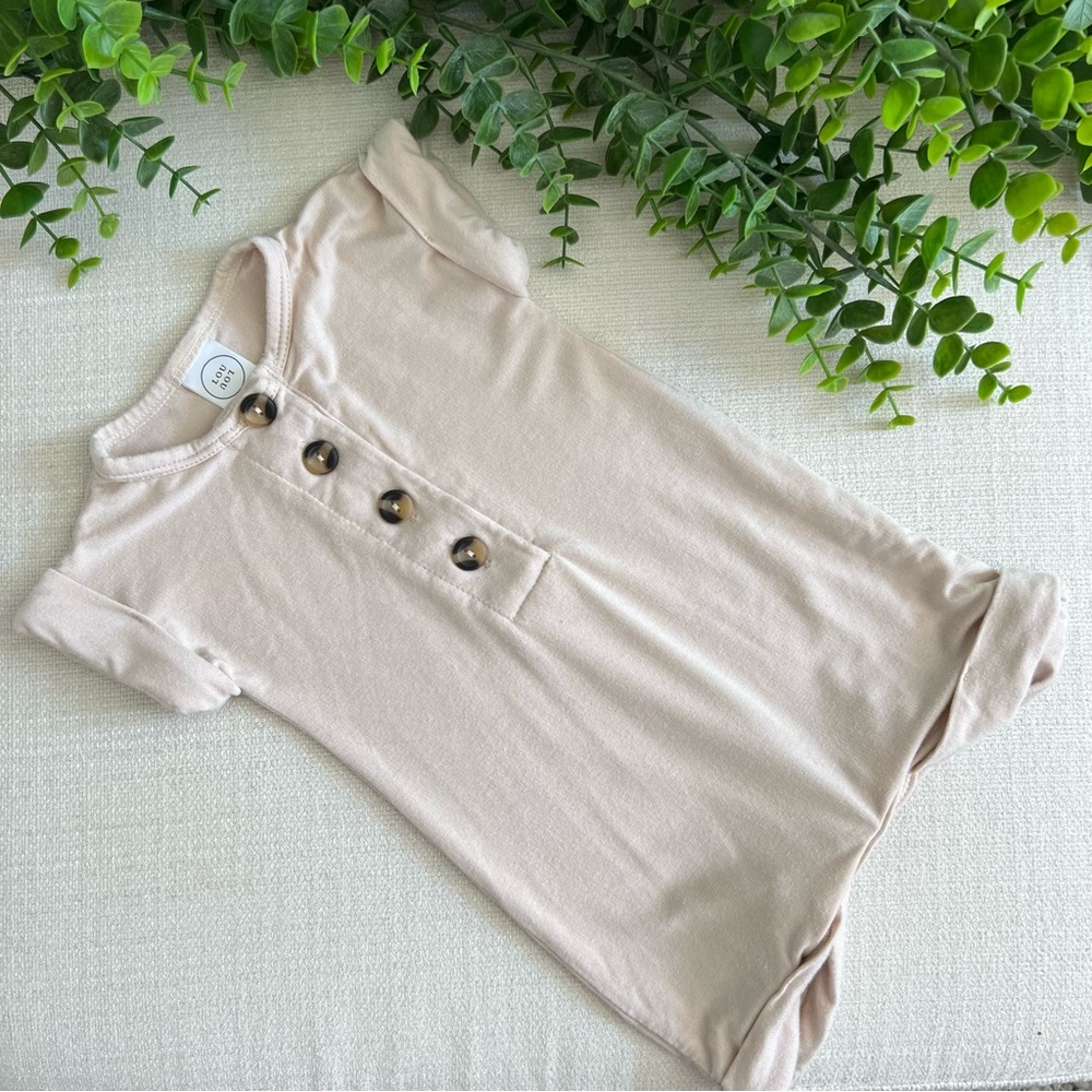 Lou Lou & Company Romper Size Newborn - 3 Months - Lt Beige - Unworn only washed